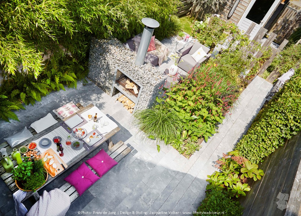 Tuininspiratie! Stadstuin met groene buitenkamers. Tuinontwerp Jacqueline Volker. #tuininspiratie #tuin #tuinontwerp #groen #stadstuin