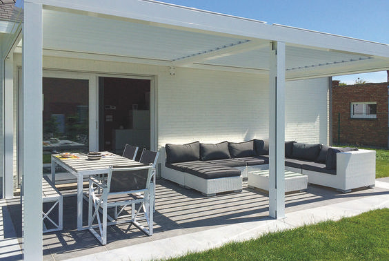 Verano lamellendak levanto #terrasoverkapping #zonwering #verano #terras #tuin