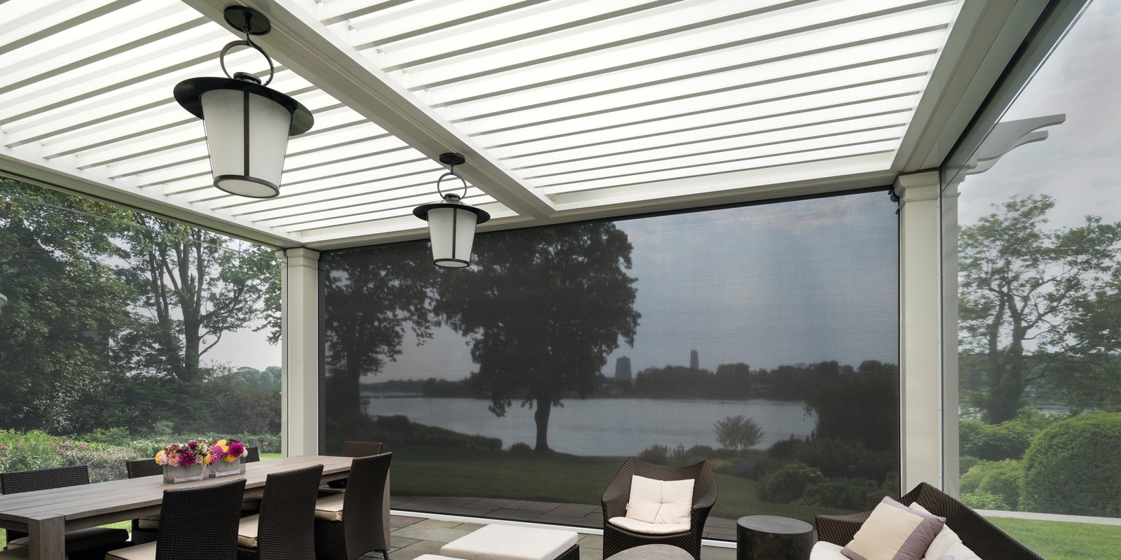 Terras overkapping met lamellen - via Jumbo #tuin #terras #veranda