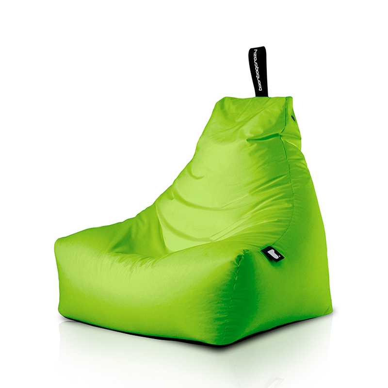 Zitzak B Bag in lime kleur voor de tuin